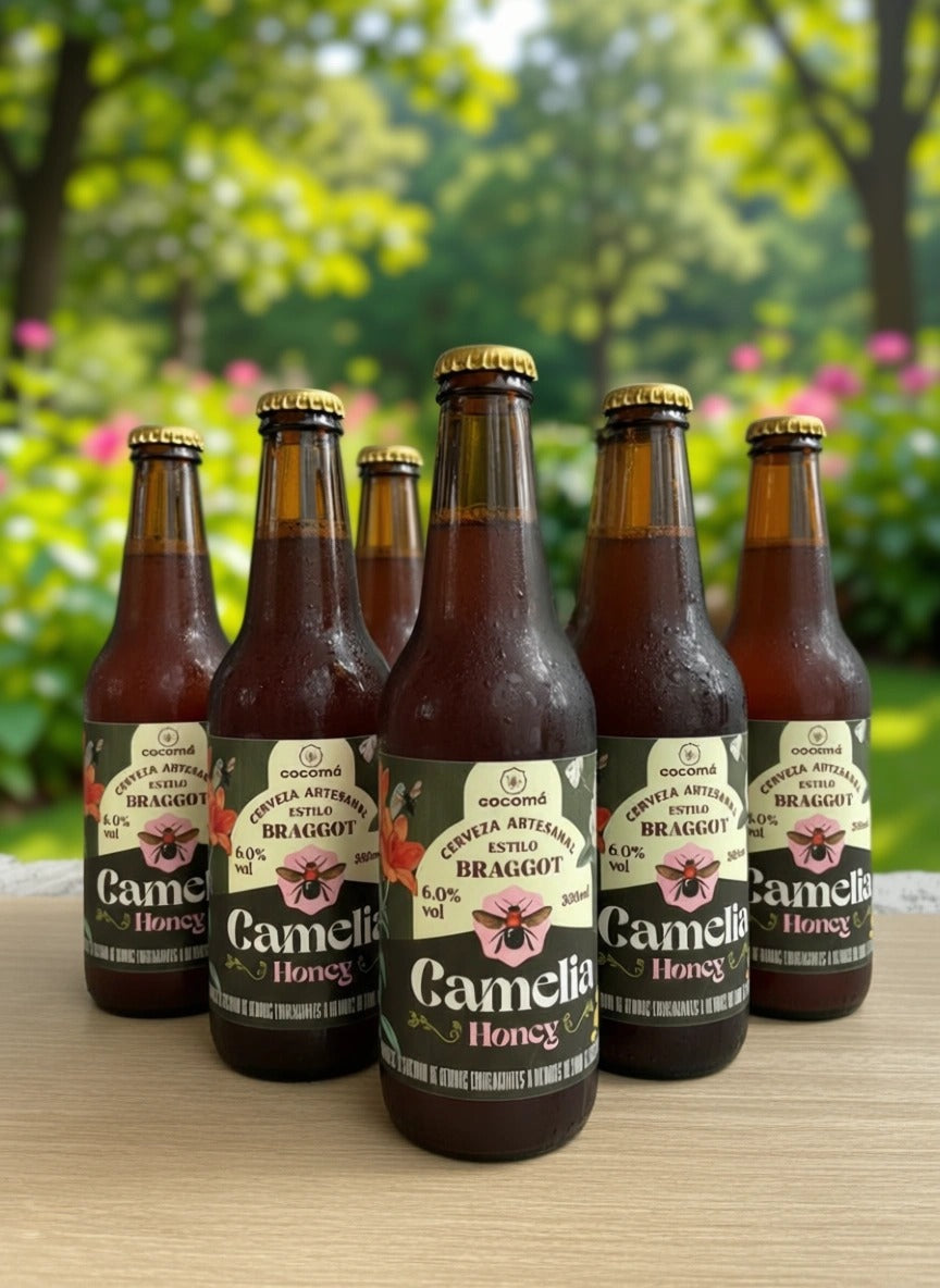 Six Pack Cerveza Camelia Trigo & Miel x330ml (vidrio)