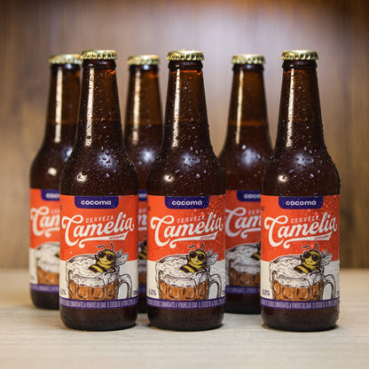 Six Pack Cerveza Camelia Trigo & Miel x330ml (vidrio)