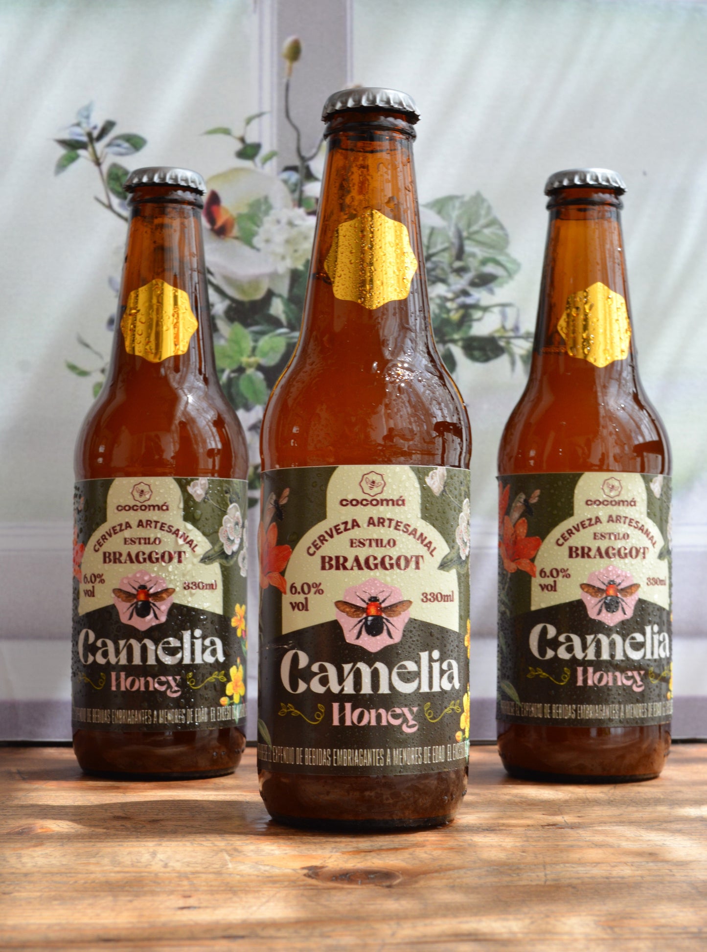 Cerveza Camelia Trigo & Miel x330ml (vidrio)